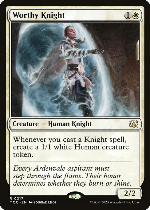 Worthy Knight highlighted card art