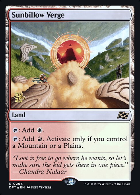 Sunbillow Verge from Aetherdrift Promos