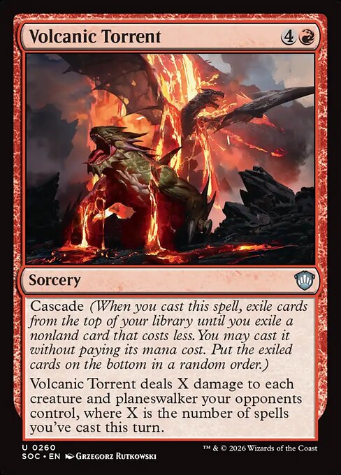 Volcanic Torrent from Secrets of Strixhaven Commander