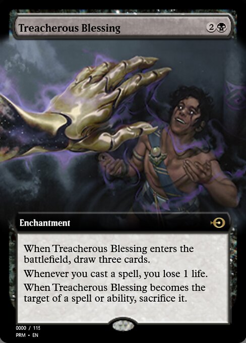 Treacherous Blessing highlighted card art