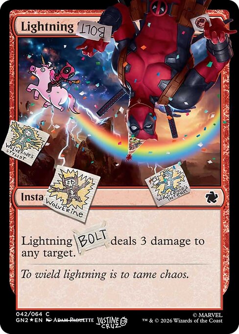 Lightning Bolt from Secret Lair Drop
