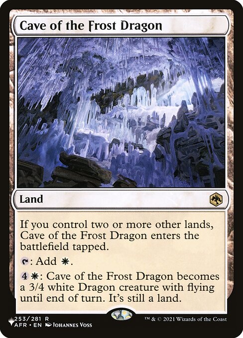 Cave of the Frost Dragon highlighted card art