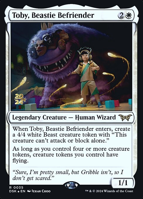 Toby, Beastie Befriender highlighted card art
