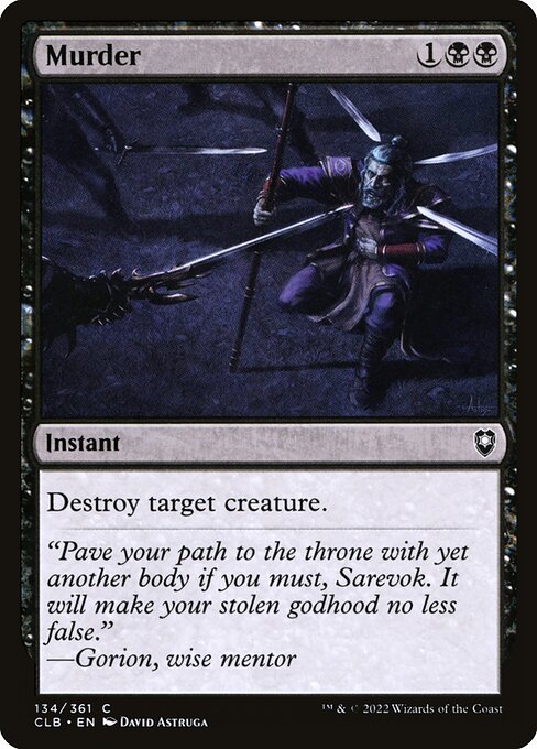 Murder from Commander Legends: Battle for Baldur's Gate