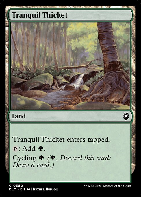 Tranquil Thicket from Bloomburrow Commander
