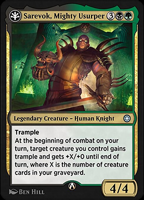 Sarevok, Mighty Usurper highlighted card art