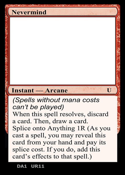 Nevermind highlighted card art