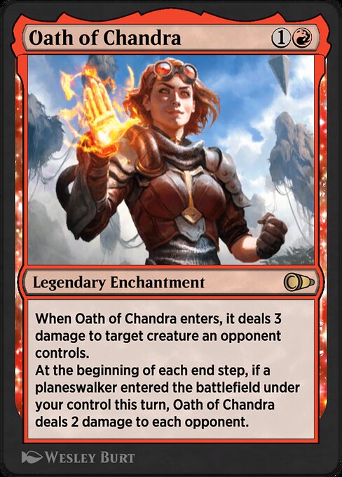 Oath of Chandra highlighted card art