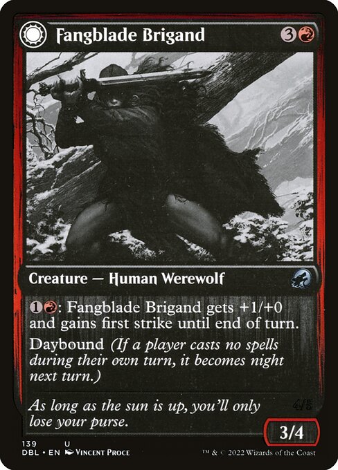 Fangblade Brigand // Fangblade Eviscerator from Innistrad: Double Feature