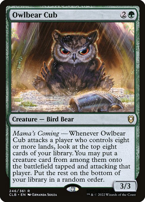 Owlbear Cub from Commander Legends: Battle for Baldur's Gate