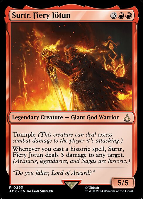Surtr, Fiery Jötun highlighted card art