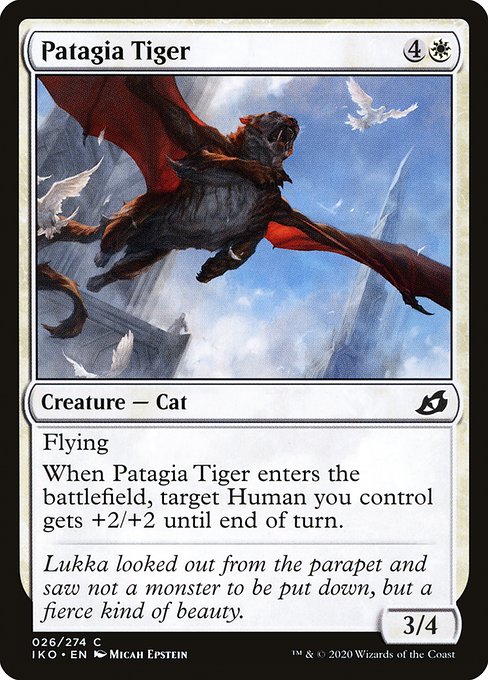 Patagia Tiger highlighted card art