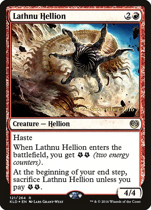 Lathnu Hellion from Kaladesh Promos