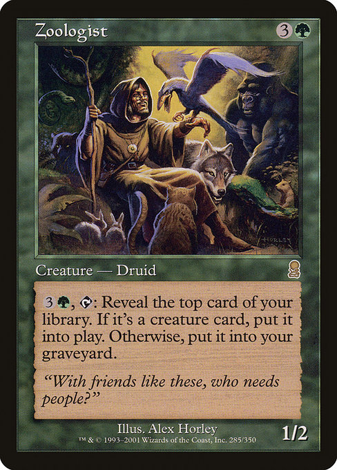 Zoologist highlighted card art