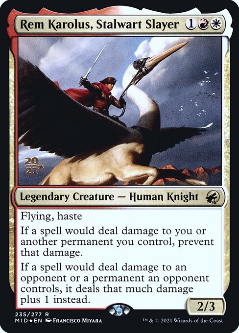 Rem Karolus, Stalwart Slayer from Innistrad: Midnight Hunt Promos