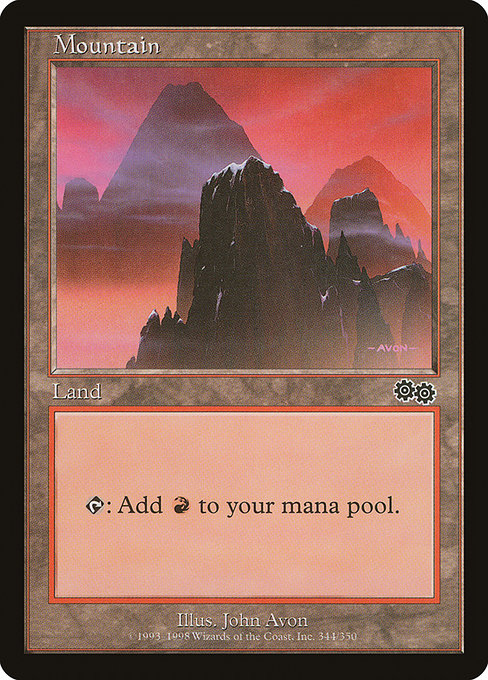 Mountain from Urza's Saga