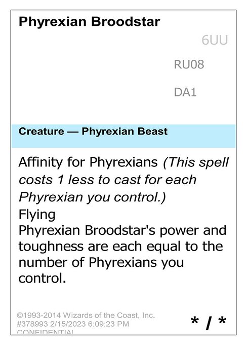 Phyrexian Broodstar highlighted card art