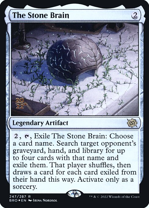 The Stone Brain from The Brothers' War Promos