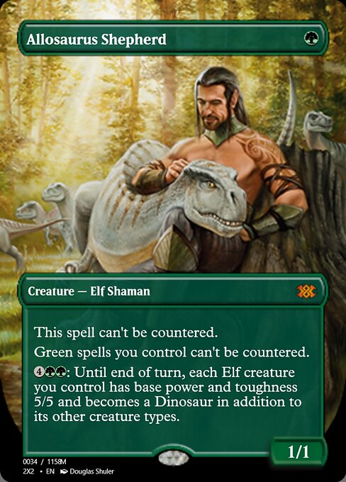 Allosaurus Shepherd highlighted card art