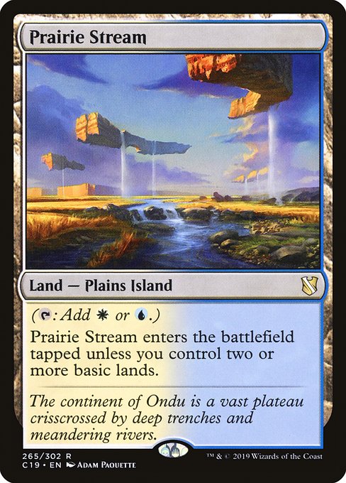 Prairie Stream from Commander 2019