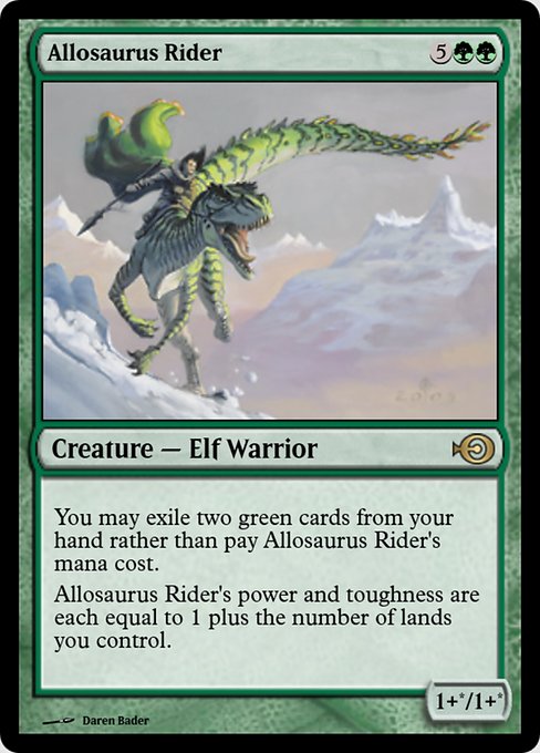 Allosaurus Rider from Magic Online Promos