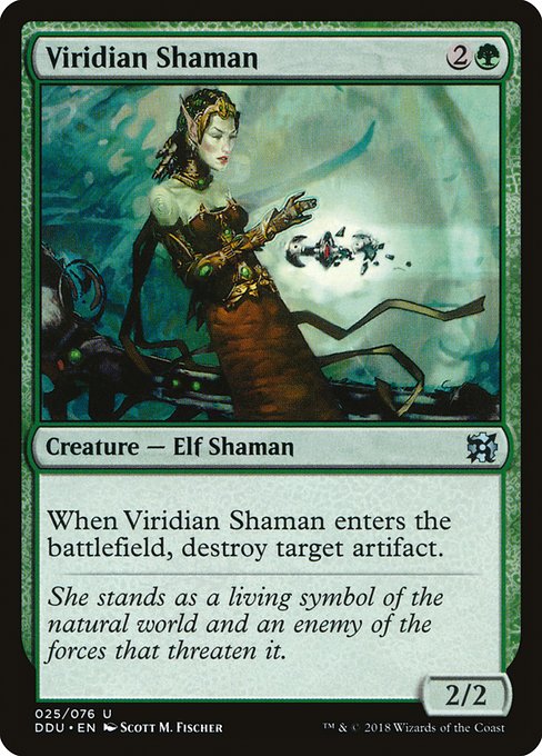 Viridian Shaman from Duel Decks: Elves vs. Inventors