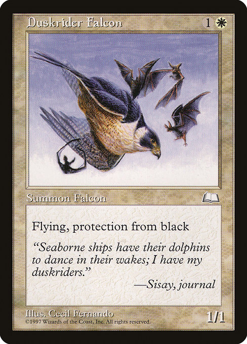 Duskrider Falcon highlighted card art