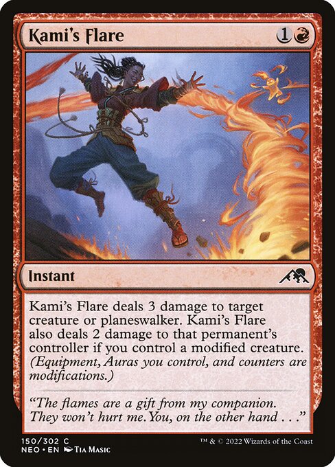 Kami's Flare highlighted card art