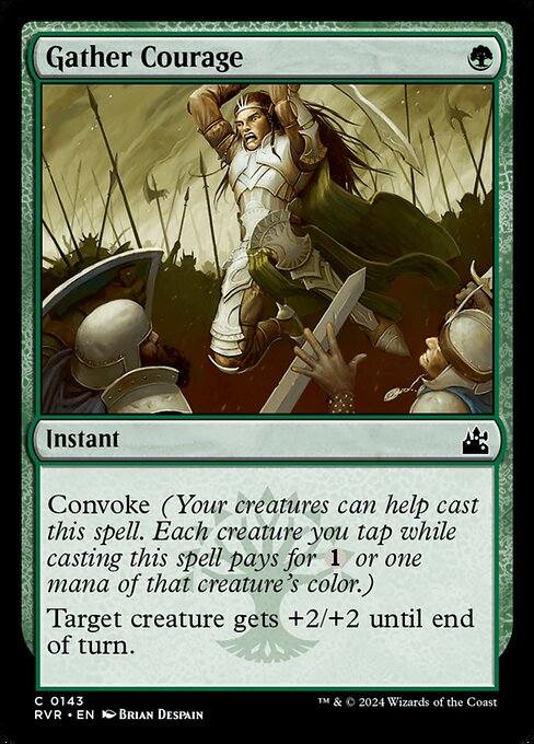 Gather Courage highlighted card art
