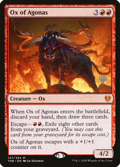 Ox of Agonas from Theros Beyond Death Promos