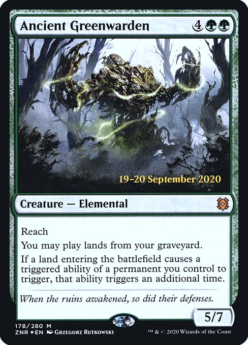 Ancient Greenwarden from Zendikar Rising Promos