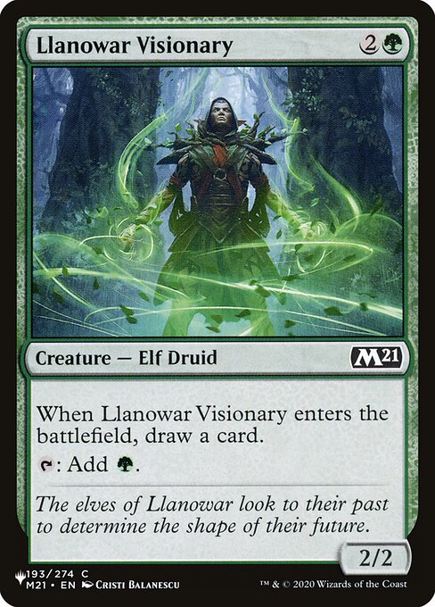 Llanowar Visionary from The List