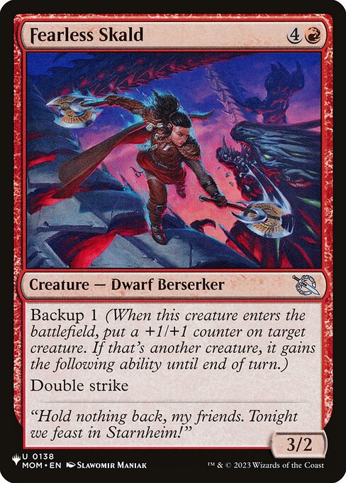 Fearless Skald highlighted card art