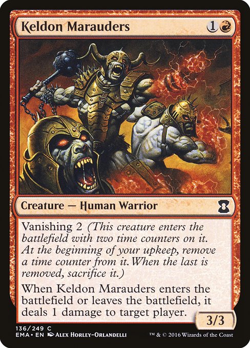 Keldon Marauders highlighted card art