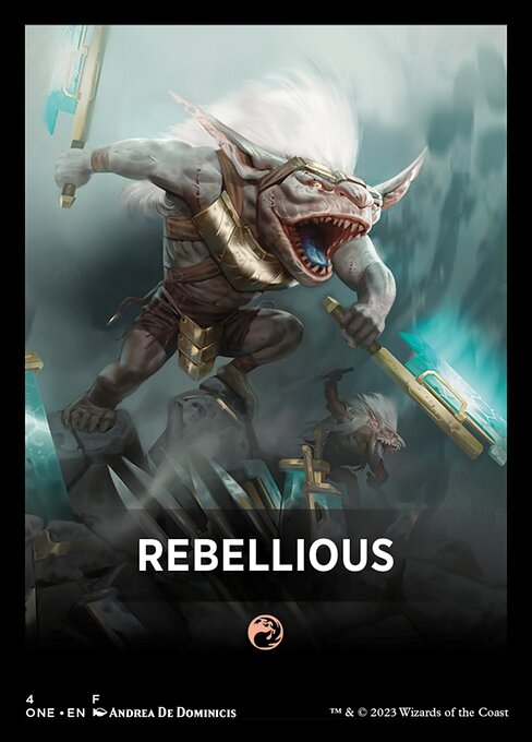 Rebellious highlighted card art