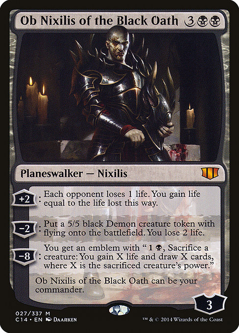 Ob Nixilis of the Black Oath from Commander 2014