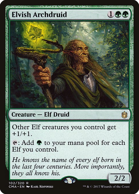 Elvish Archdruid from Commander Anthology