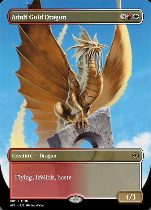 Adult Gold Dragon highlighted card art