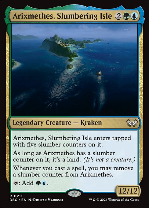 Arixmethes, Slumbering Isle highlighted card art