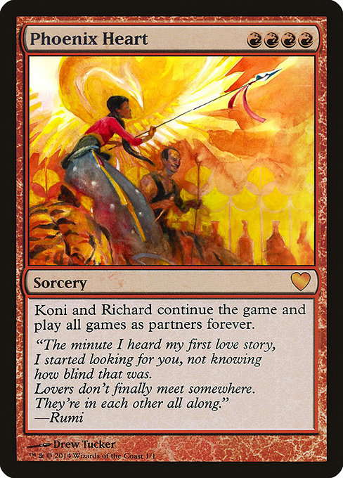 Phoenix Heart highlighted card art