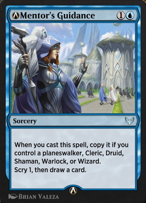 A-Mentor's Guidance highlighted card art