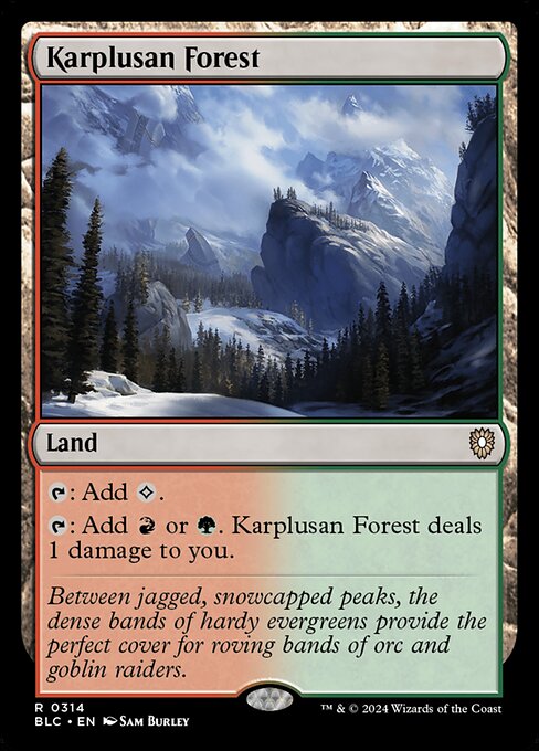 Karplusan Forest from Bloomburrow Commander