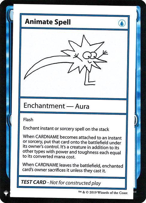Animate Spell from Mystery Booster Playtest Cards 2019