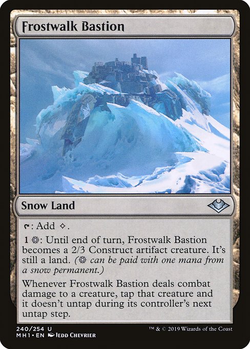Frostwalk Bastion highlighted card art