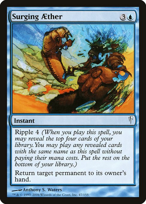 Surging Aether highlighted card art