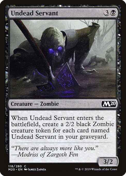 Undead Servant highlighted card art