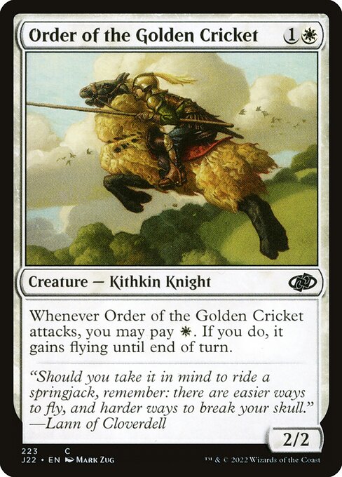 Order of the Golden Cricket highlighted card art