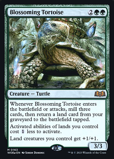 Blossoming Tortoise from Wilds of Eldraine Promos