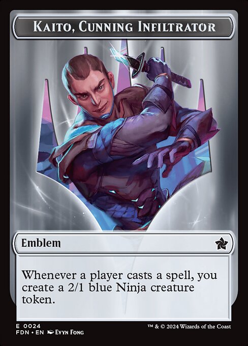 Kaito, Cunning Infiltrator Emblem highlighted card art