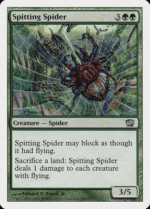 Spitting Spider highlighted card art